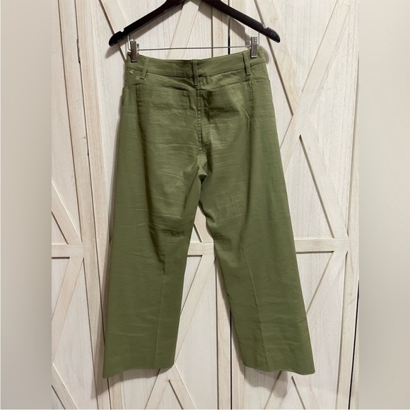 A.L.C Teddy Straight Leg Kick Cropped Pant Sage Size 4 - Picture 2 of 9